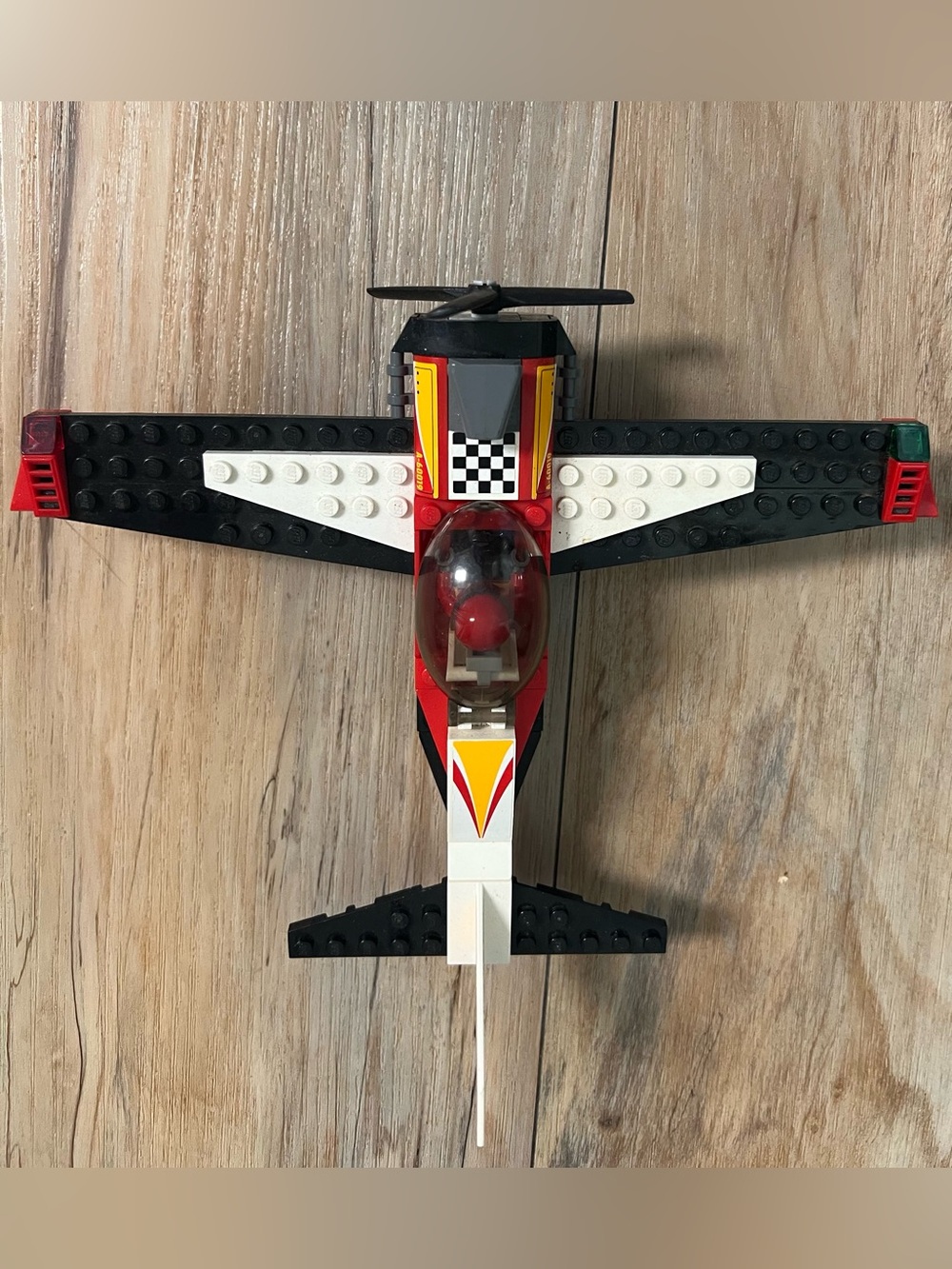 LEGO City - 2013 Stunt Plane Lego 60019 (Fully Assembled and Glued)